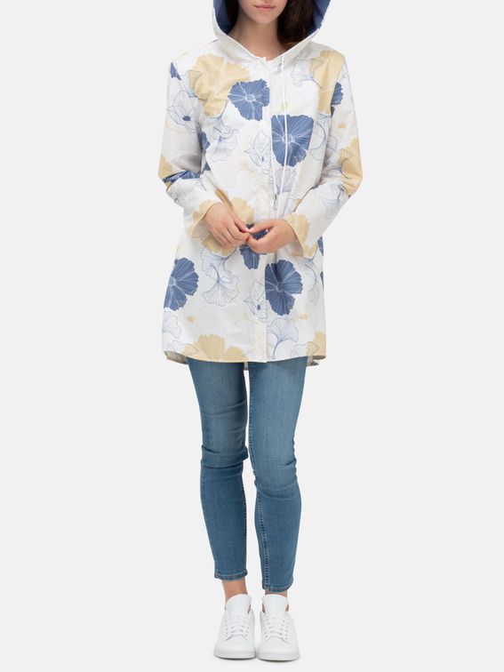 printed rain mac