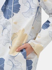 Close-up of waterproof fabric for custom rain mac