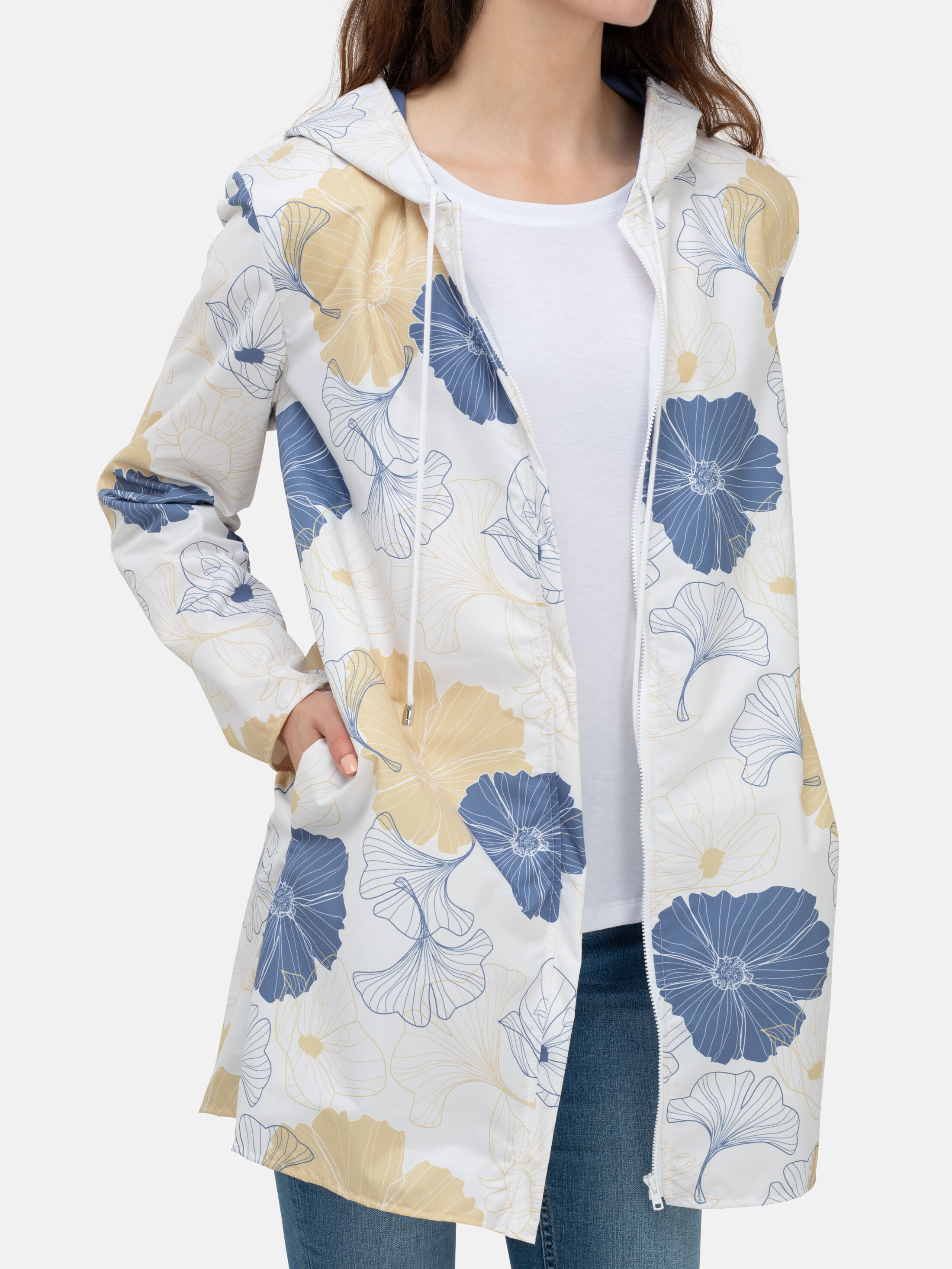 Printed store raincoats women's