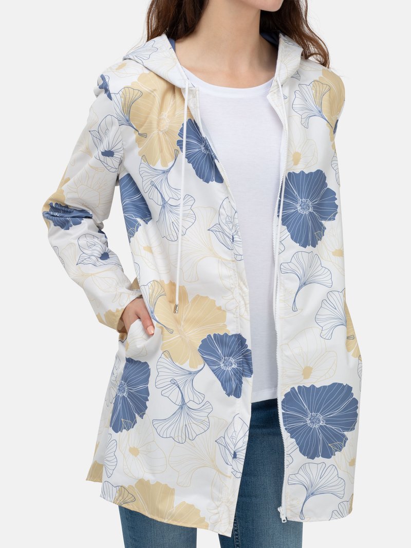 Custom Printed Ladies Rain Mac Coat