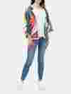 custom printed kimono blazer