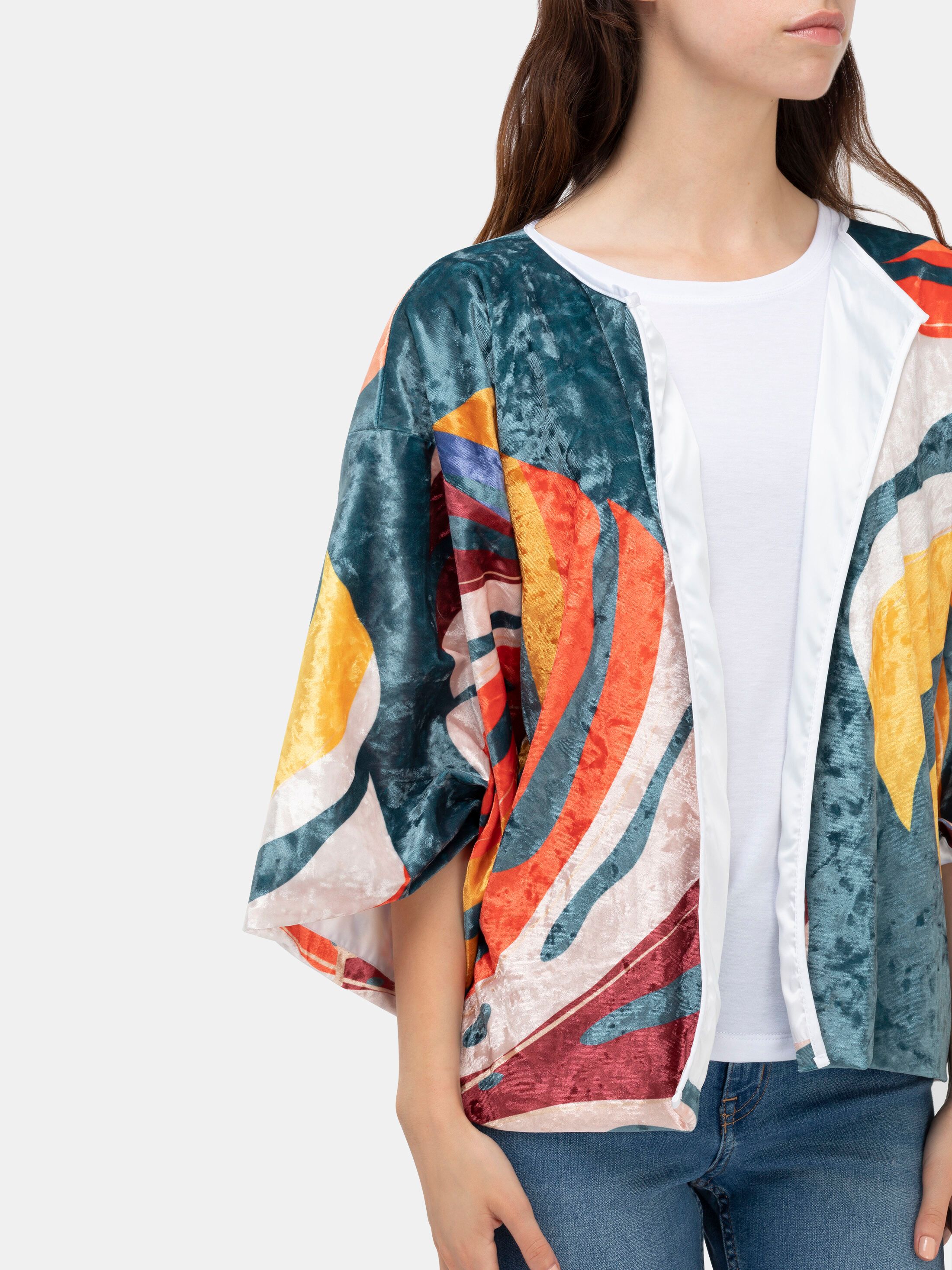 Kimonojacka med digitaltryck