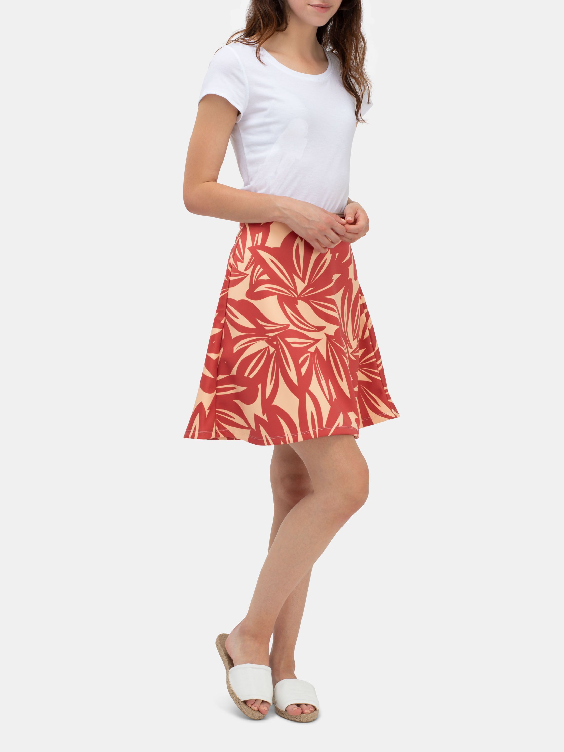 Personalized your own printed pattern flared skirt