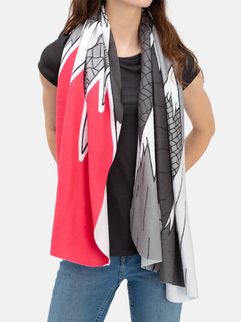 custom blanket scarf fold