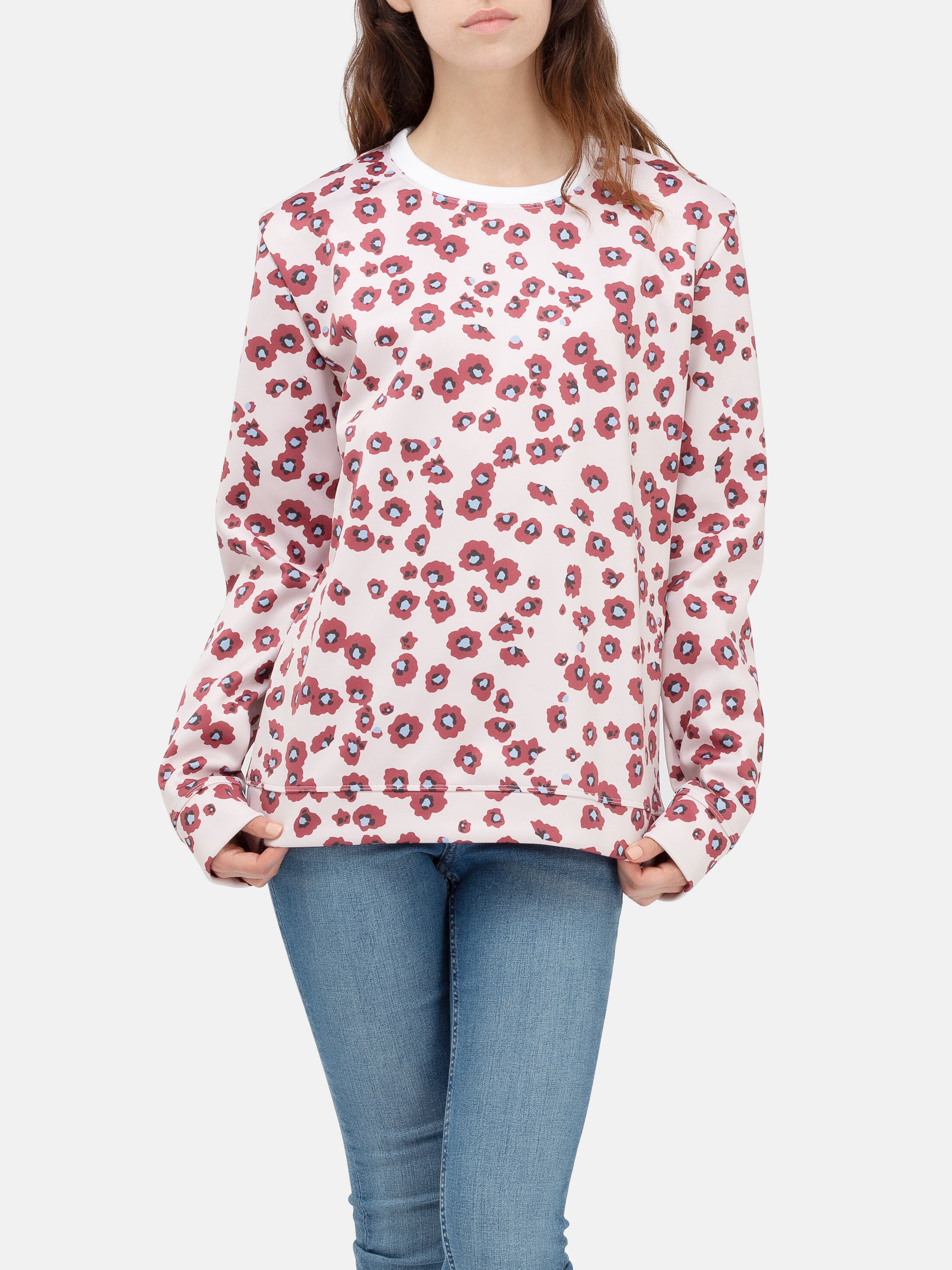 sweat-shirt à manches longues en jersey personnalisé