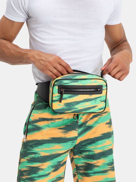custom bum bag with zip