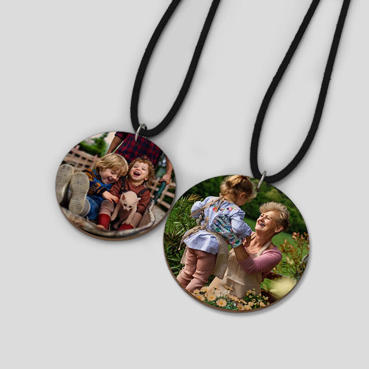 Personalised Wood Necklaces Custom Made in the UK