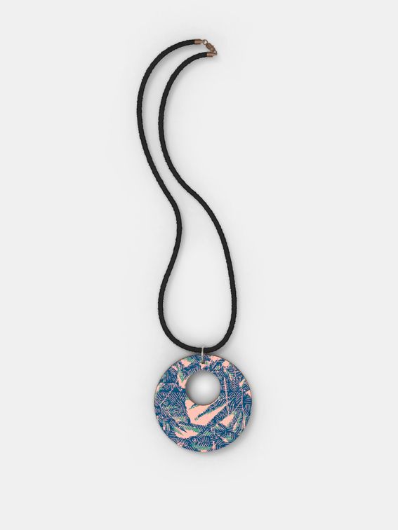 custom wood pendant necklace