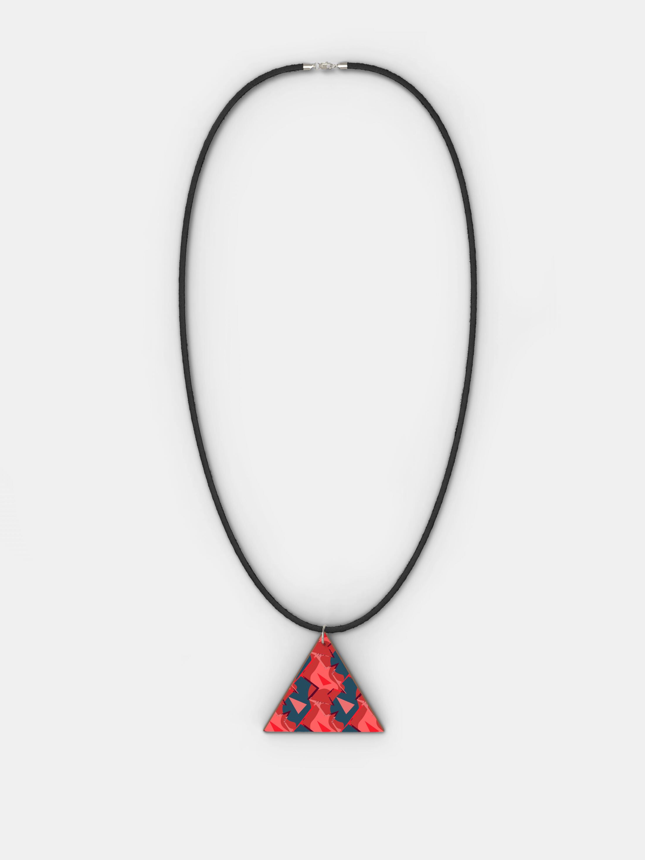 design your own wood necklace triangle