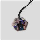 gepersonaliseerde ketting met houten hanger