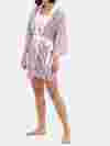 プリント着物ローブ