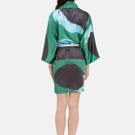 着物ローブ プリント