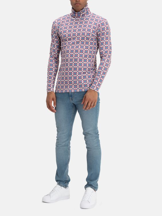 design your own mens slim fit polo neck