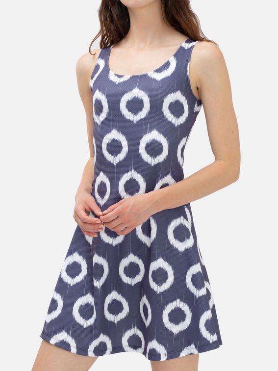 Skater Dress Chain Jersey Detail