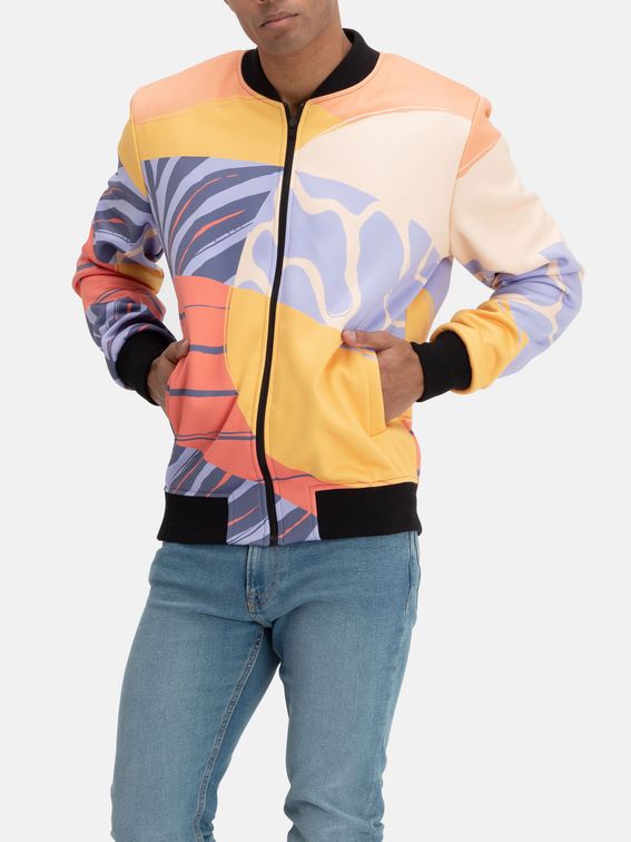 bomber jacket print all over
