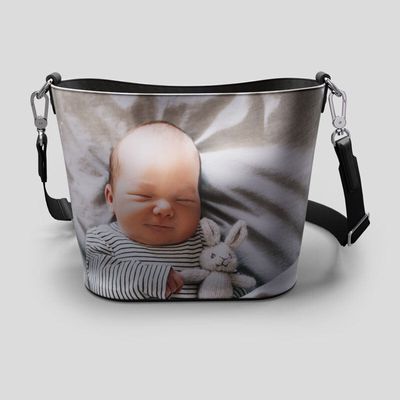 Personalised Leather Bucket Tote