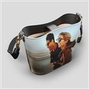 Personalised Leather Bucket Tote inside