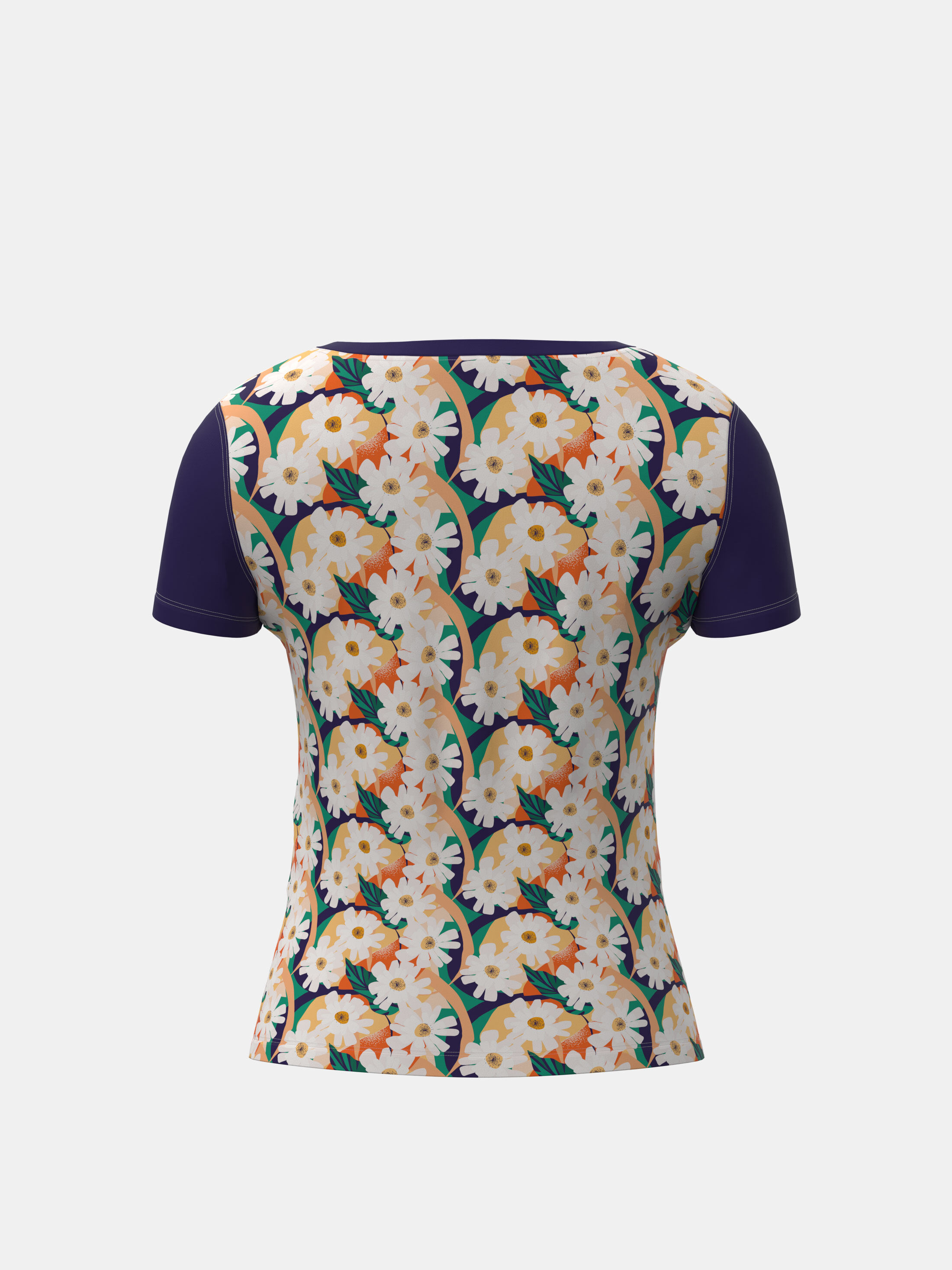 スクープネックtシャツ　後ろ見頃