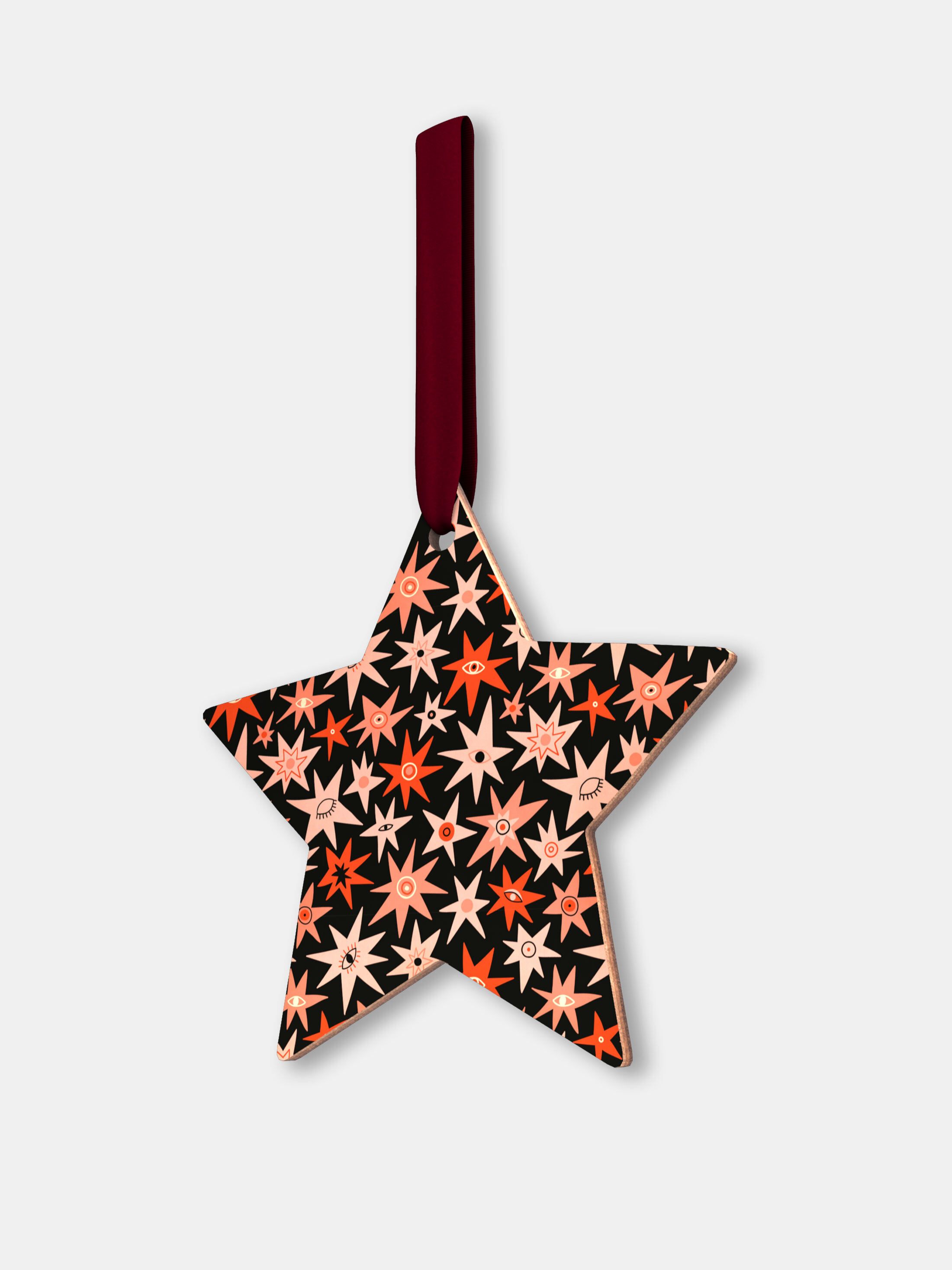 Decorazioni di Natale in Legno Personalizzate a forma di stella