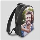 personalized leather backpack