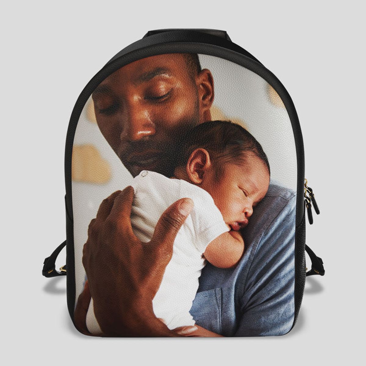 Custom Leather Backpack. Personalised Leather Rucksack.