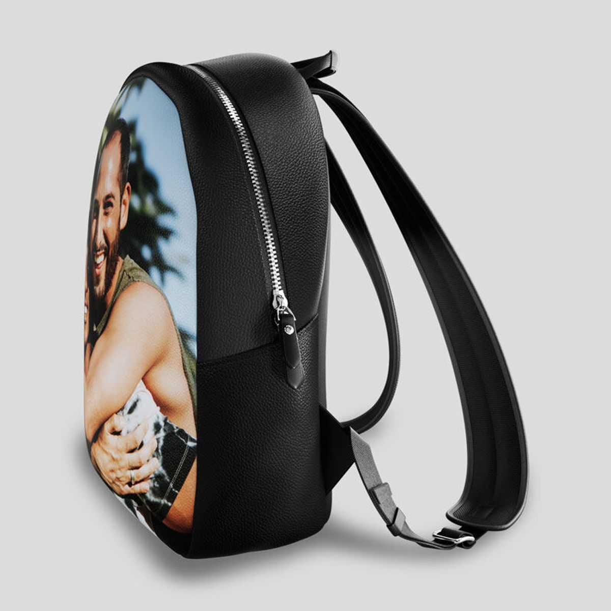 custom printed leather backpack Company Logo Branded Perfect for day Custom Made Leather Rucksack With