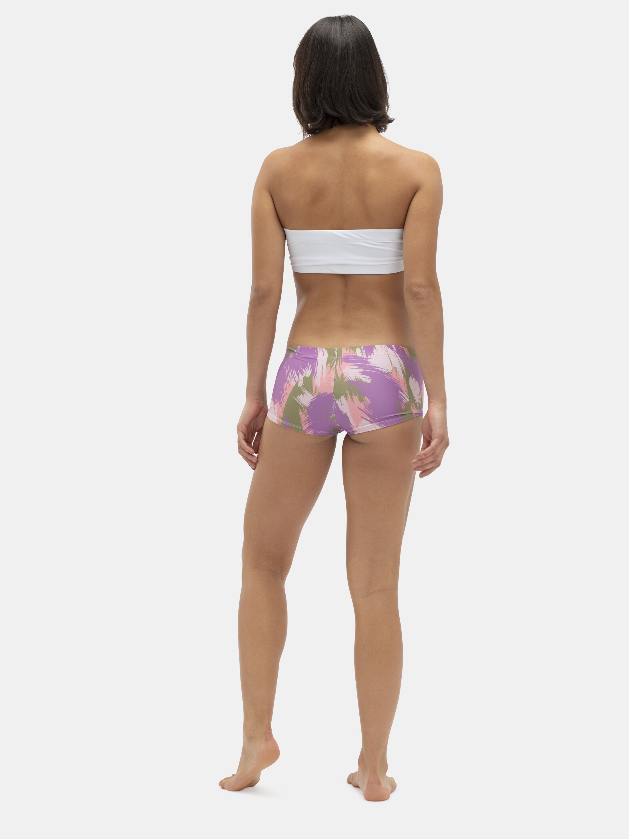 Purple hot pants hotsell