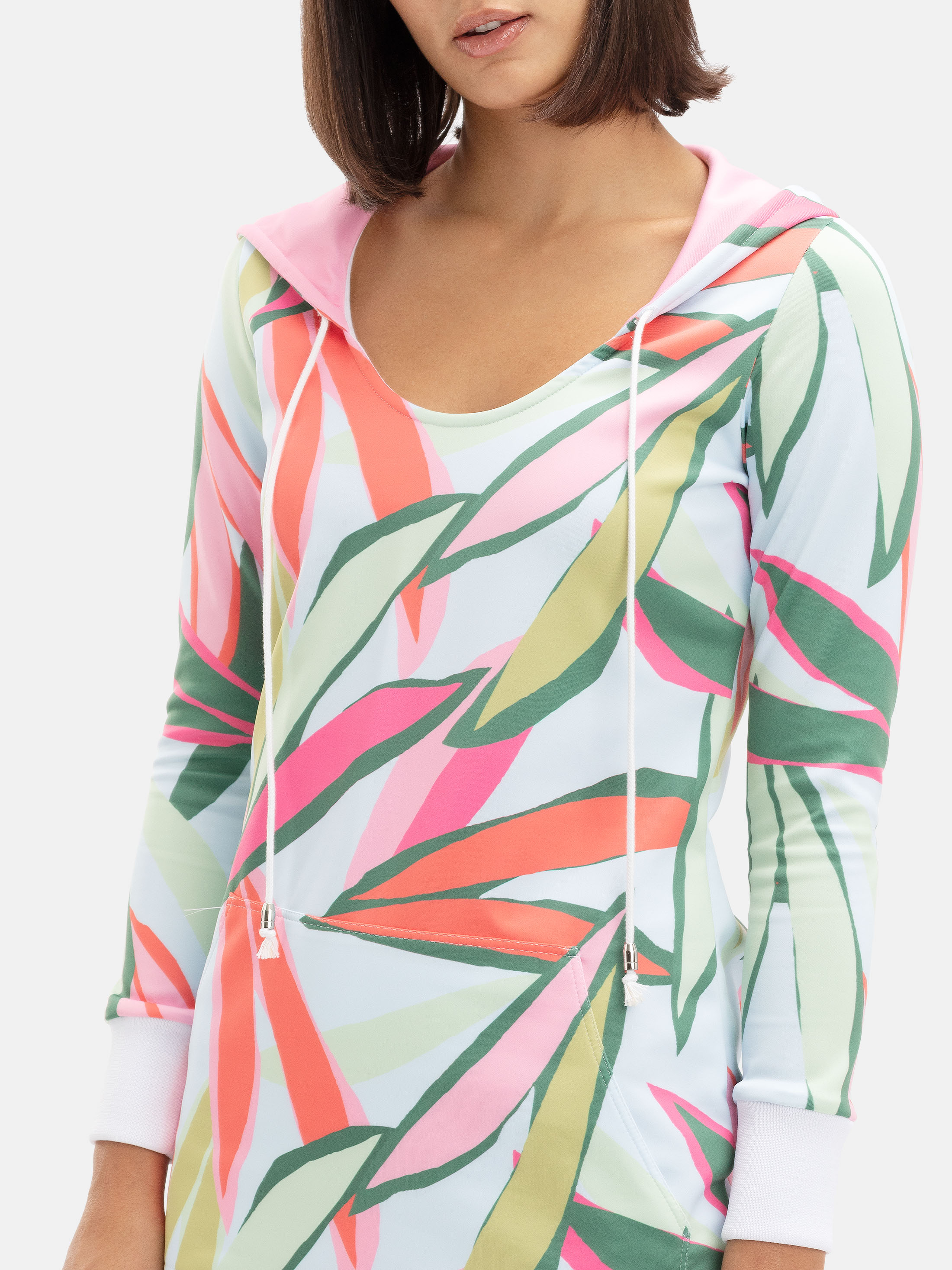 sweatshirt dress with hood