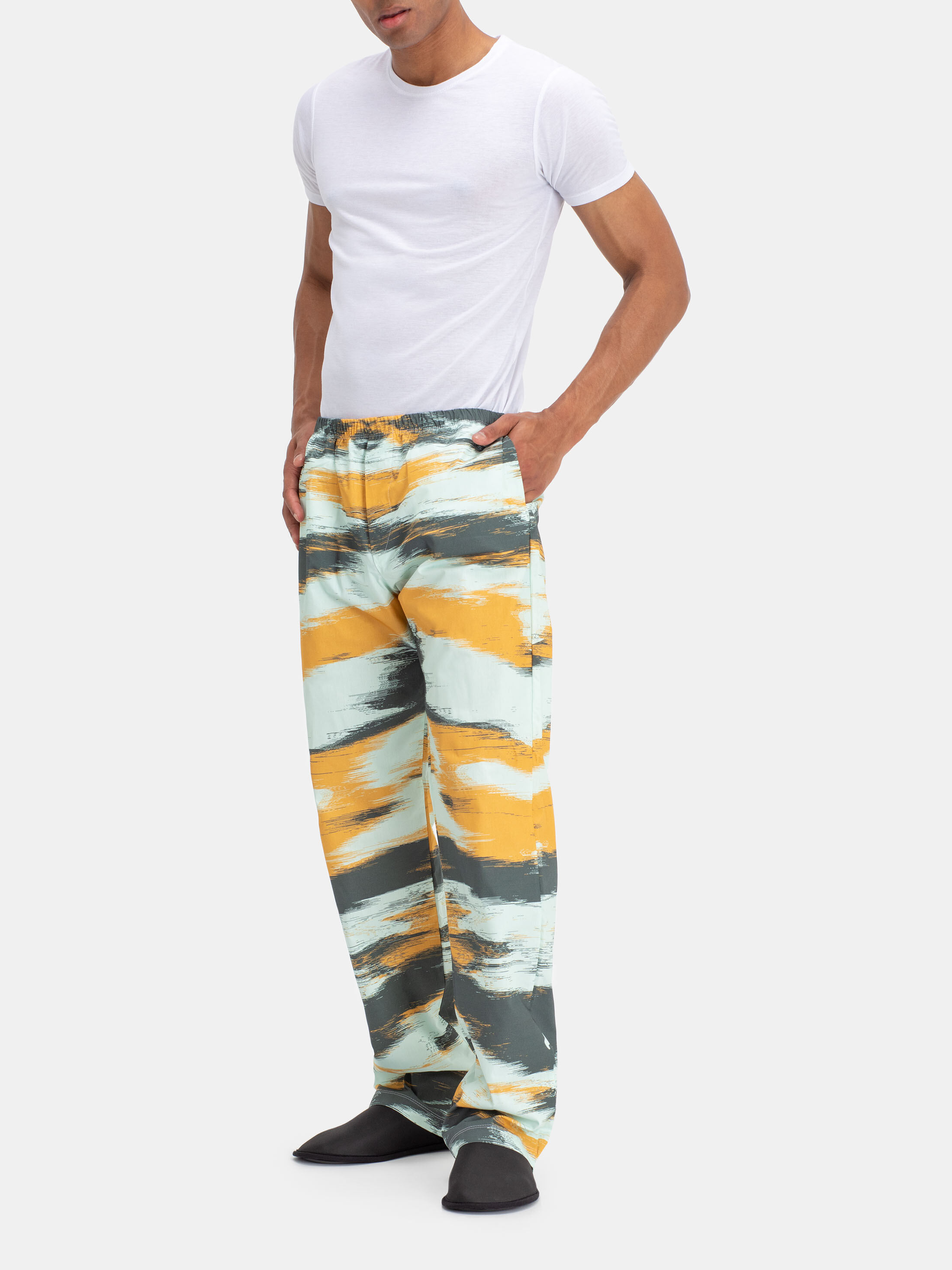 Mens Pajama Pants With Pockets, Mens Soft Flannel Plaid Pajama Sleep Pants  | Fruugo MY