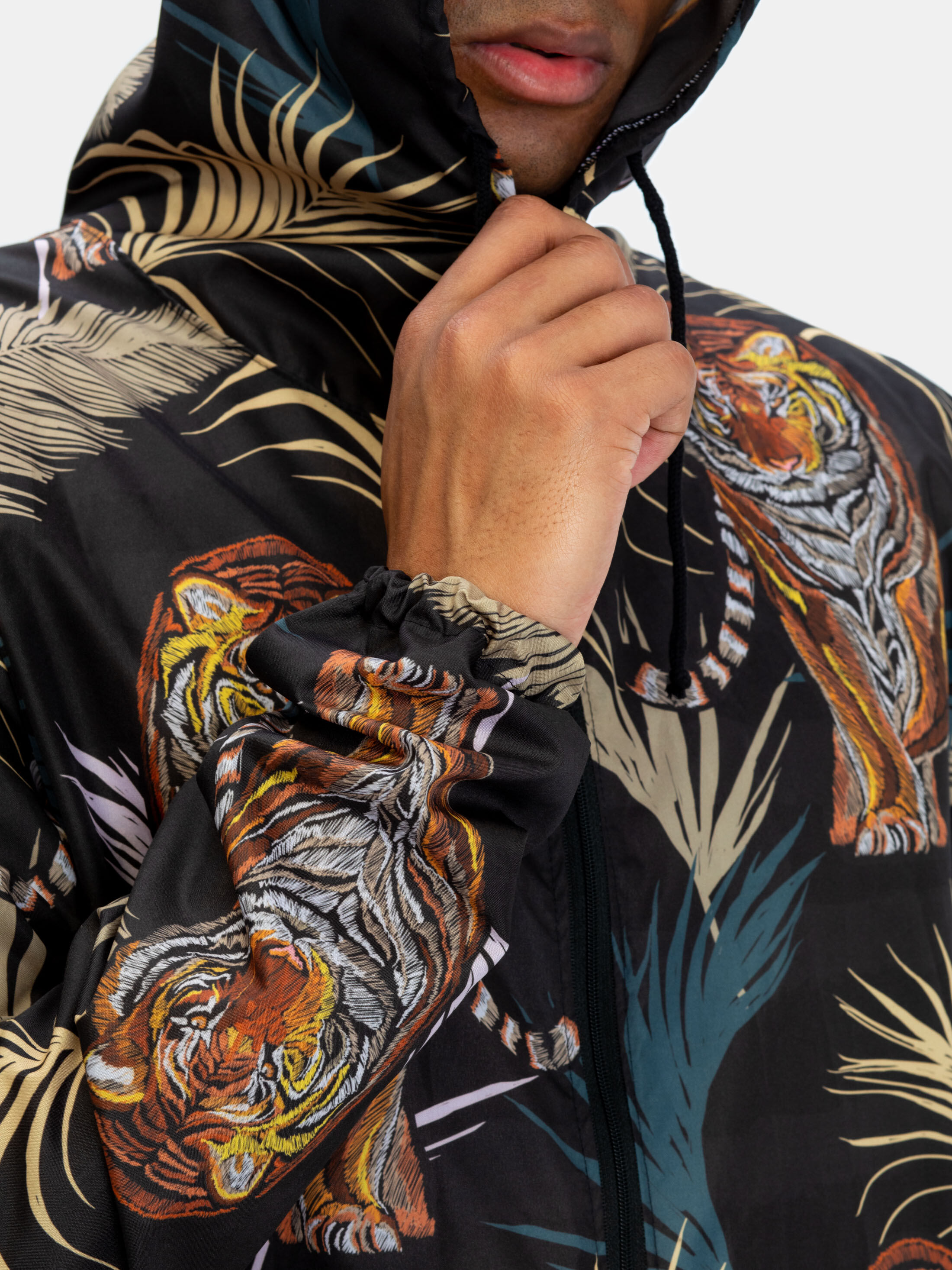 overall met lange mouwen en capuchon ontwerpen