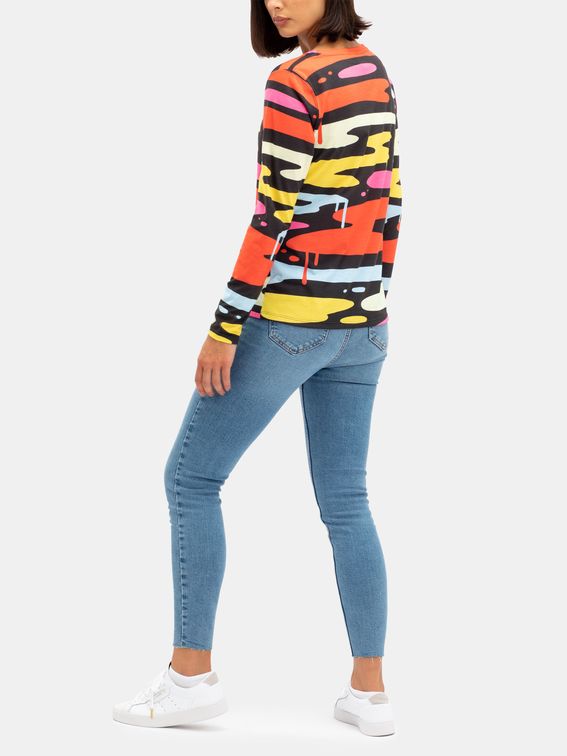 Printed Cotton Long Sleeve T-Shirt
