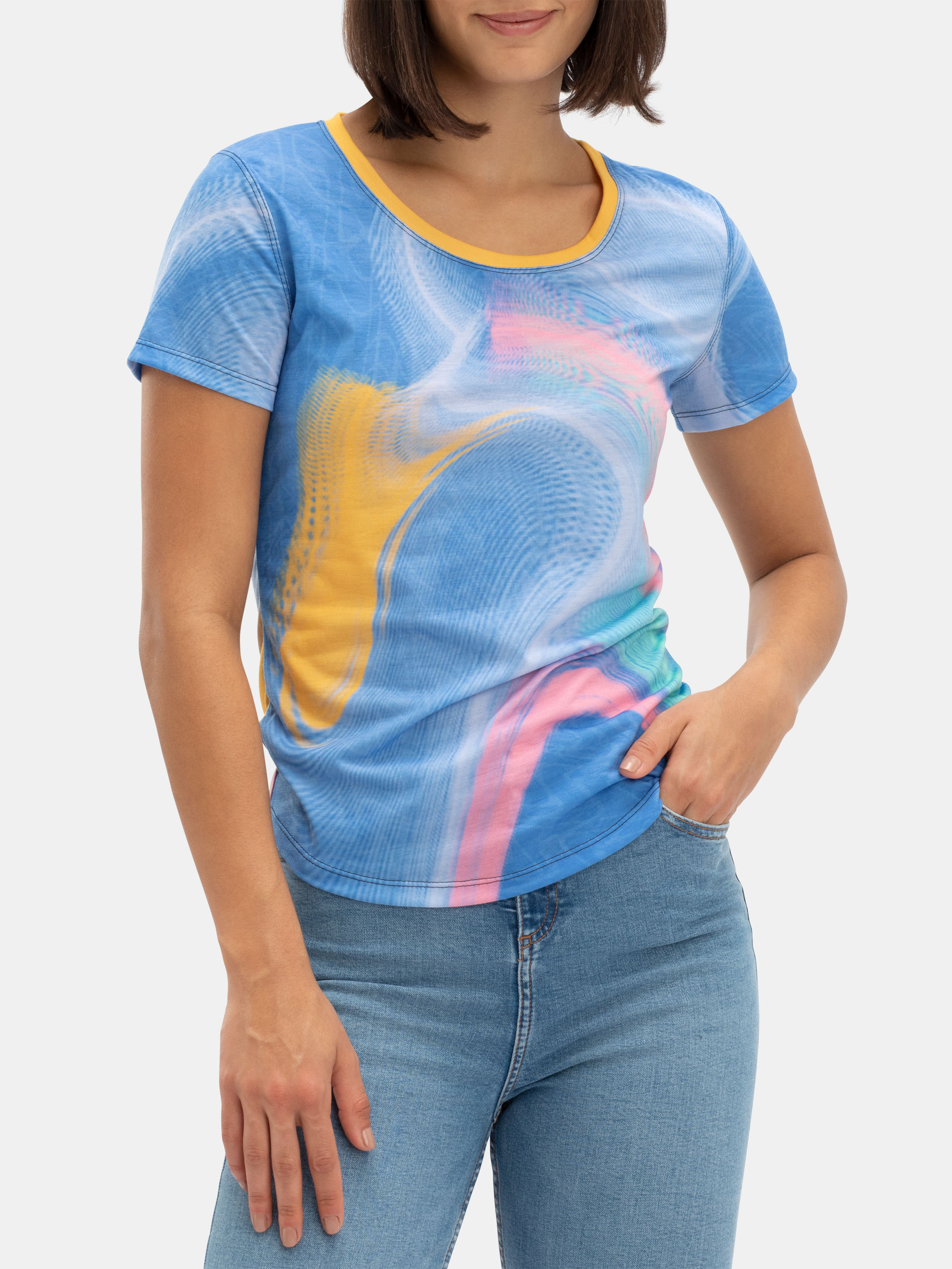 printed cotton jersey t shirt