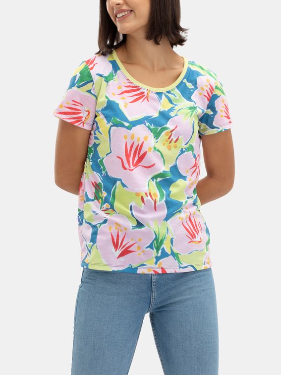 Create a women's basic custom cotton t-shirt