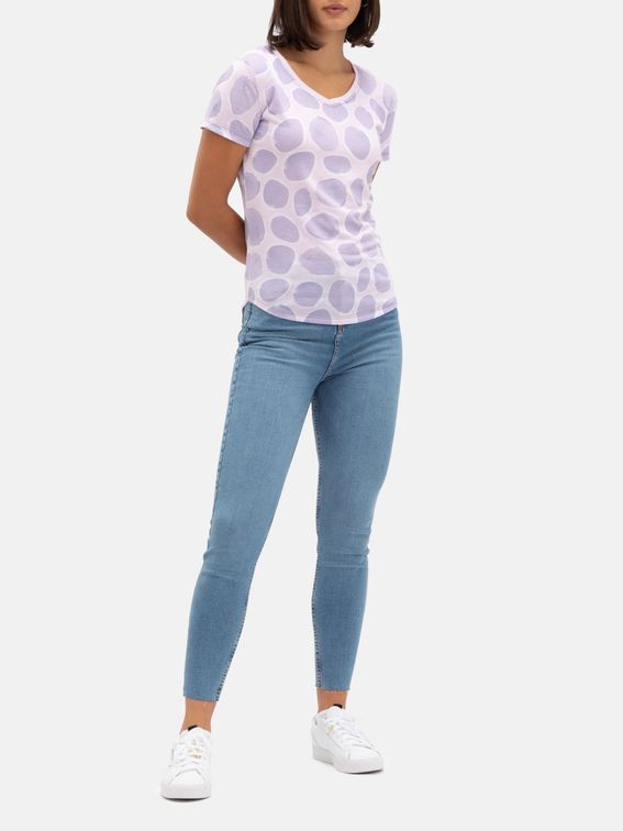 Womens V-Neck Printed T Shirts