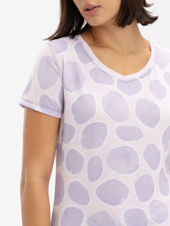Print your designs onto a women's v-neck t-shirt