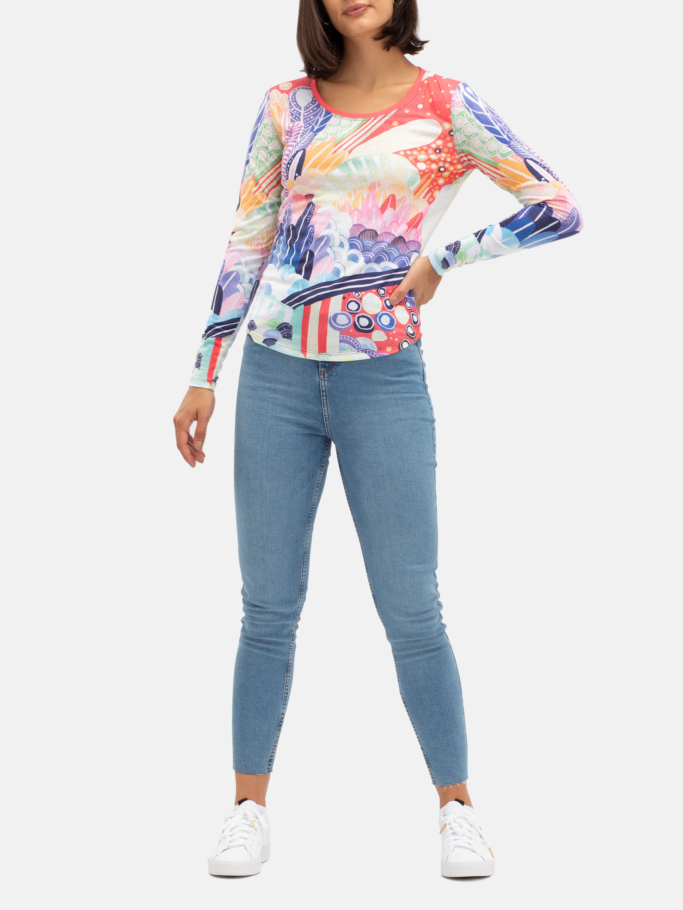 Design your own slim fit long sleeve t-shirt