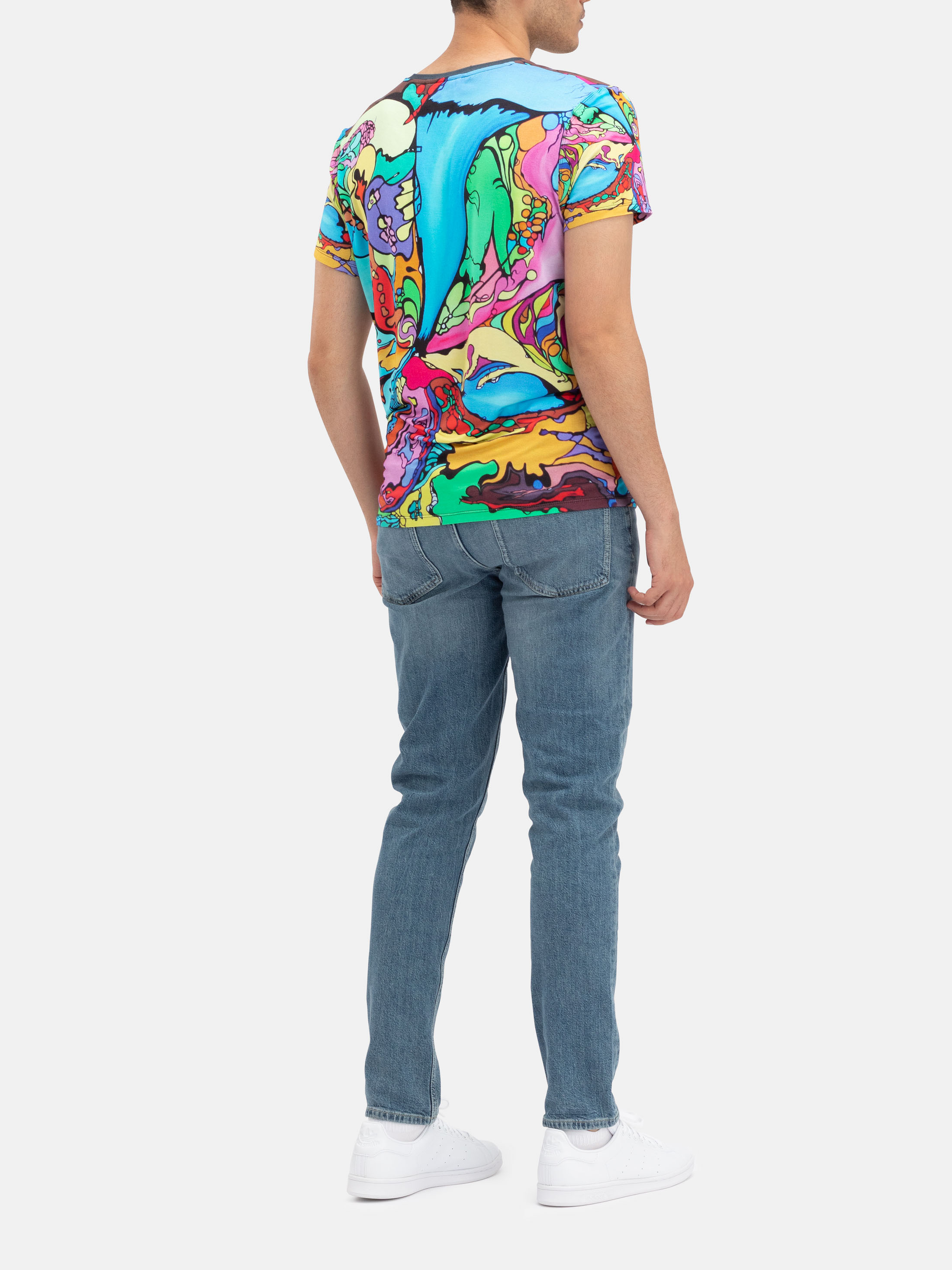 Men's Custom V-Neck T-Shirt handmade to order