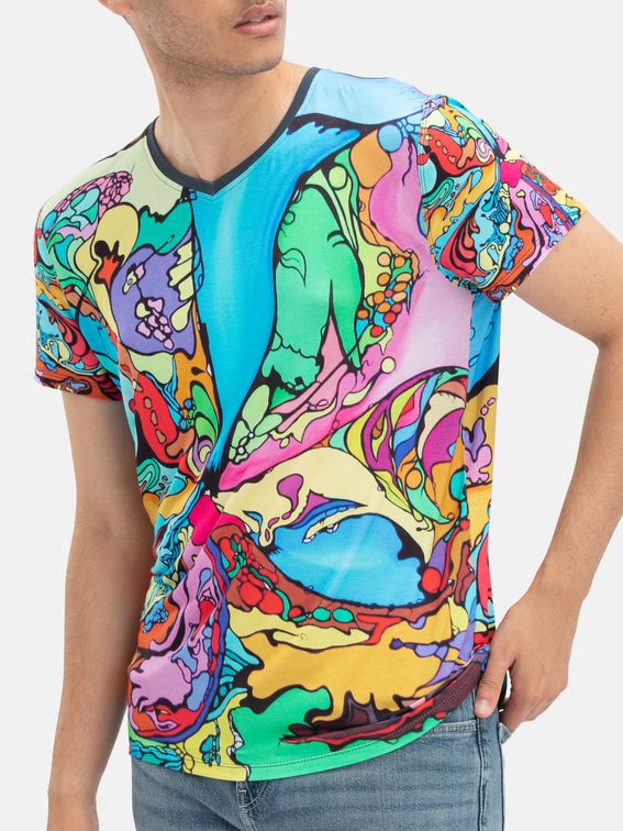 Men's Custom V-Neck T-Shirt