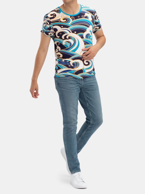 Men's Printed Crew Neck T-Shirt