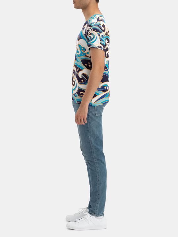 Printed Crew Neck T Shirt