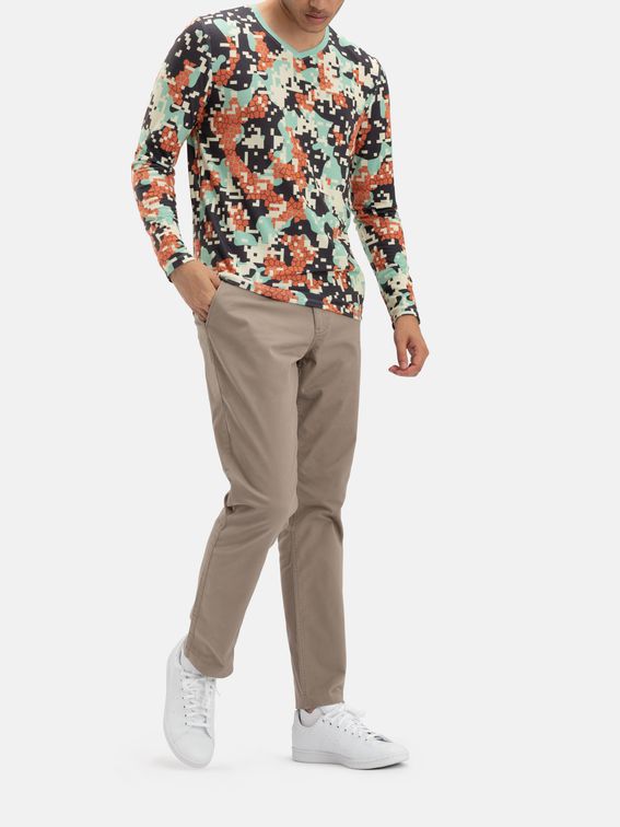Men's Custom Eco Long Sleeve T-Shirt handmade in UK