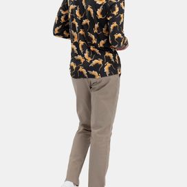 Op maat gemaakt T-shirt met lange mouwen en normale pasvorm