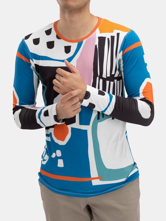 Men's Custom Slim Fit Long Sleeve T-Shirt