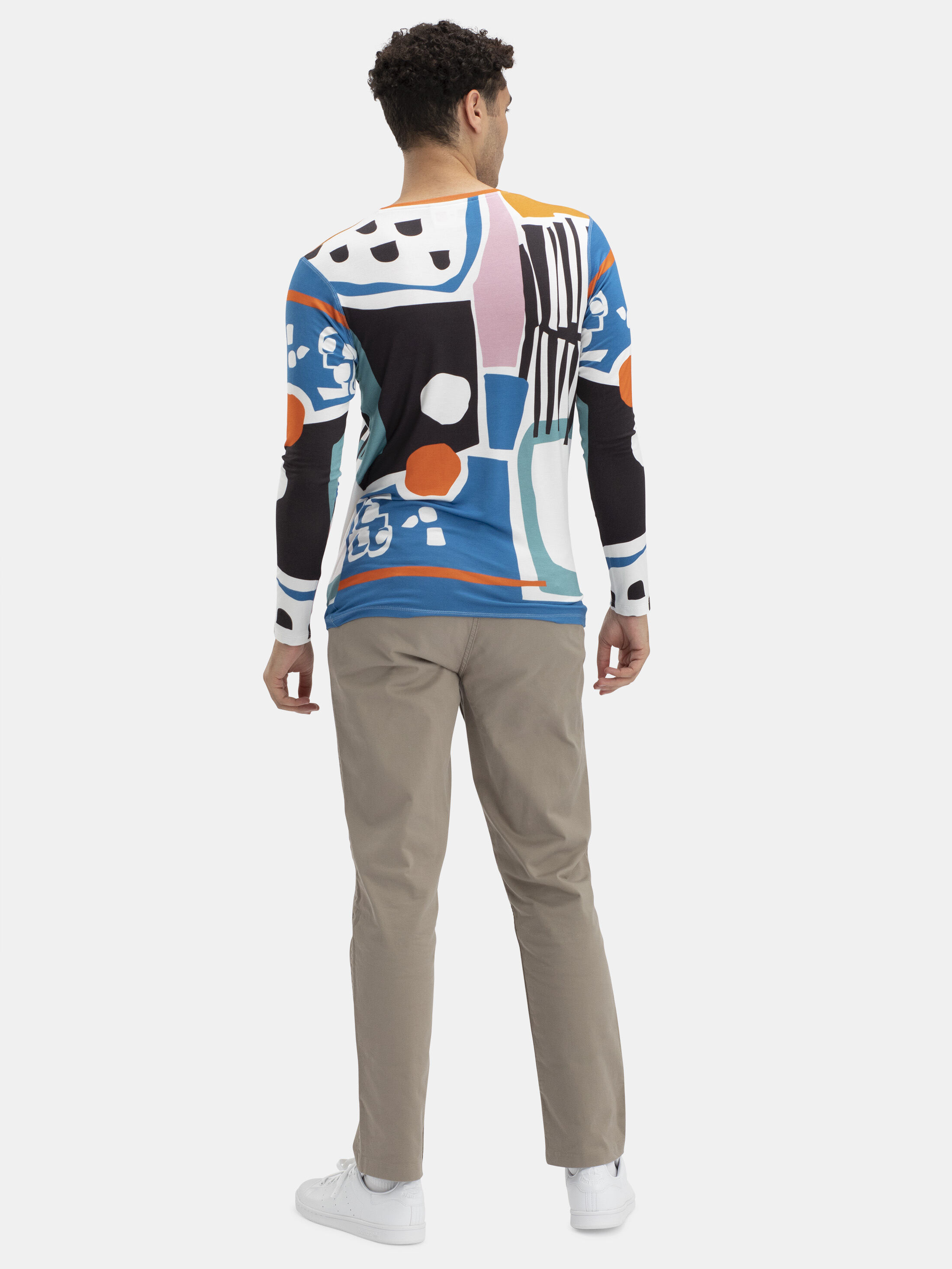 Men's Slim Fit Long Sleeve Jersey T-Shirt