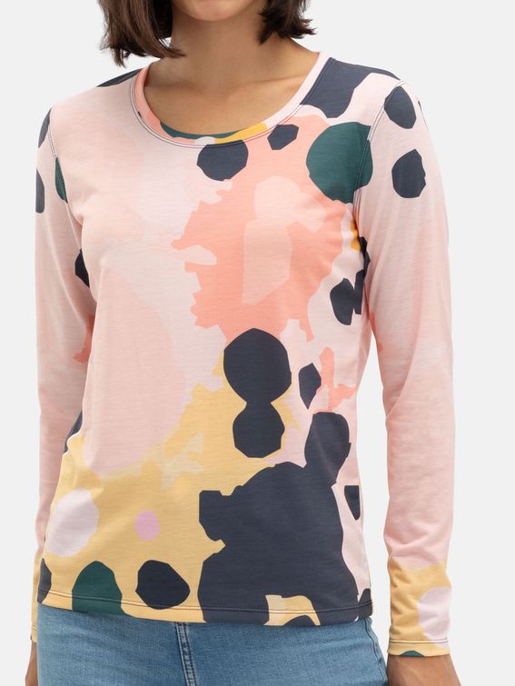 T-shirt à manches longues coupe standard pour femme