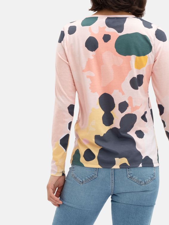 T-shirt à manches longues coupe régulière pour femme