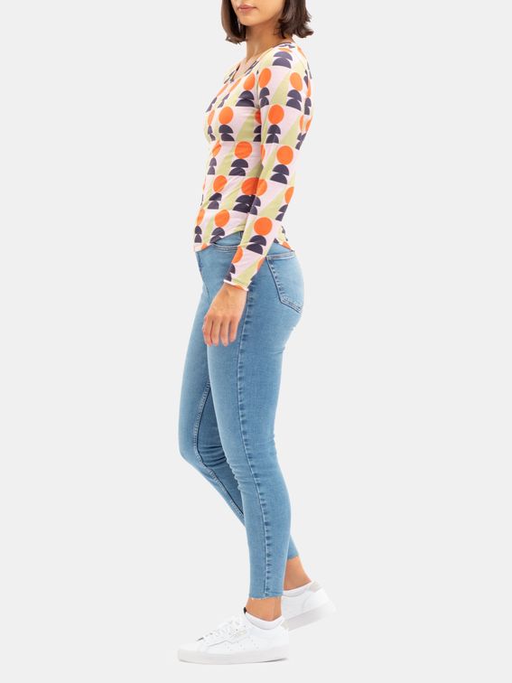 t-shirt manches longues femme vu de dos