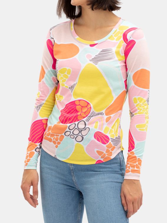 Handmade long sleeve jersey t-shirt for women