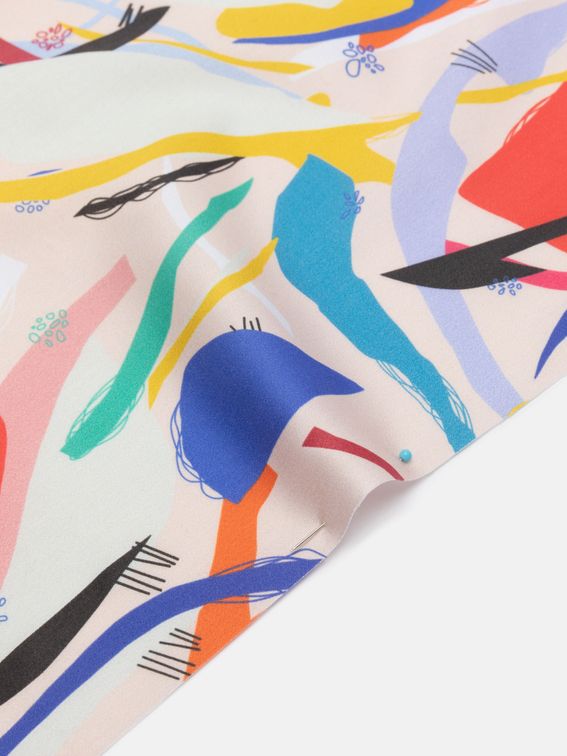 custom printed cotton sateen edge