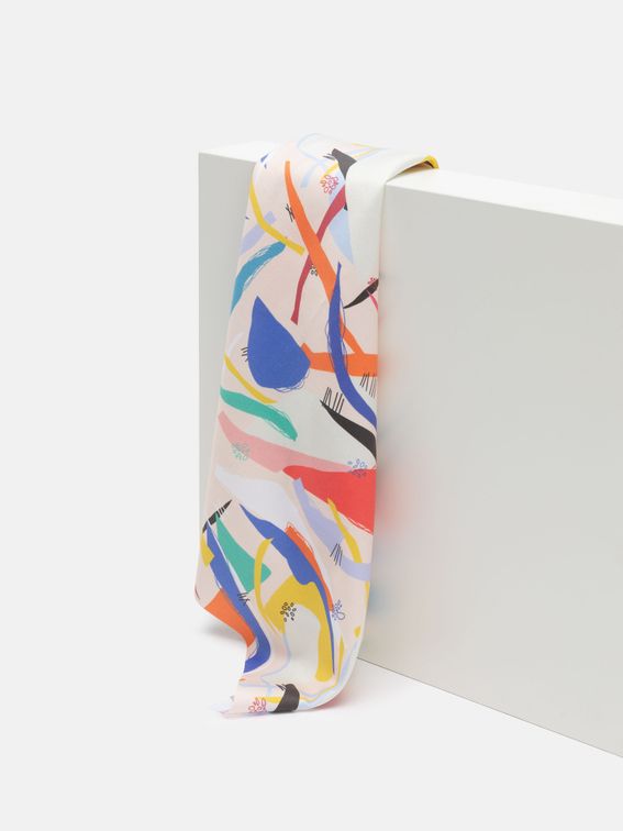 custom printed cotton sateen drape